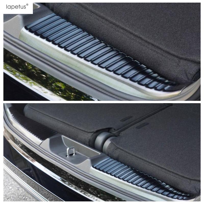 2 PCS Rear Trunk Bumper Door Sill Foot Plate Guard Protector Cover Trim For Honda STEPWGN   Stainless Steel Accessories