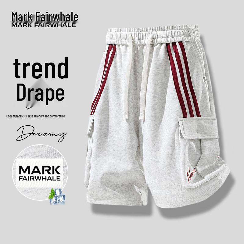 MARK FAIRWHALE Men s Ice-Feel Quick-Dry Summer Cargo Shorts L