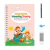 Writing Practice Book for Kids Reusable Preschool Workbooks English Grooved Copybook Early Learning Handwriting Kit for Ages 3-8