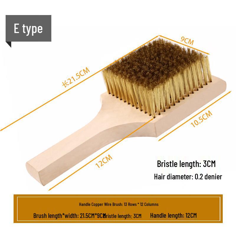 Wooden Handle Copper Wire Cleaning Brush