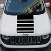 AFV1 For Jeep Renegade 2016 2017 2018 2020 2021 2022 2023 Car Hood Elevat Strips Graphics Sticker Vinyl Decal Auto Tuning Accessories