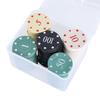 100Pcs Roulettes Game Bingo Chip Plastic Casino Poker Chip Learning Counters Small Poker Chip with Storage Box Enduring