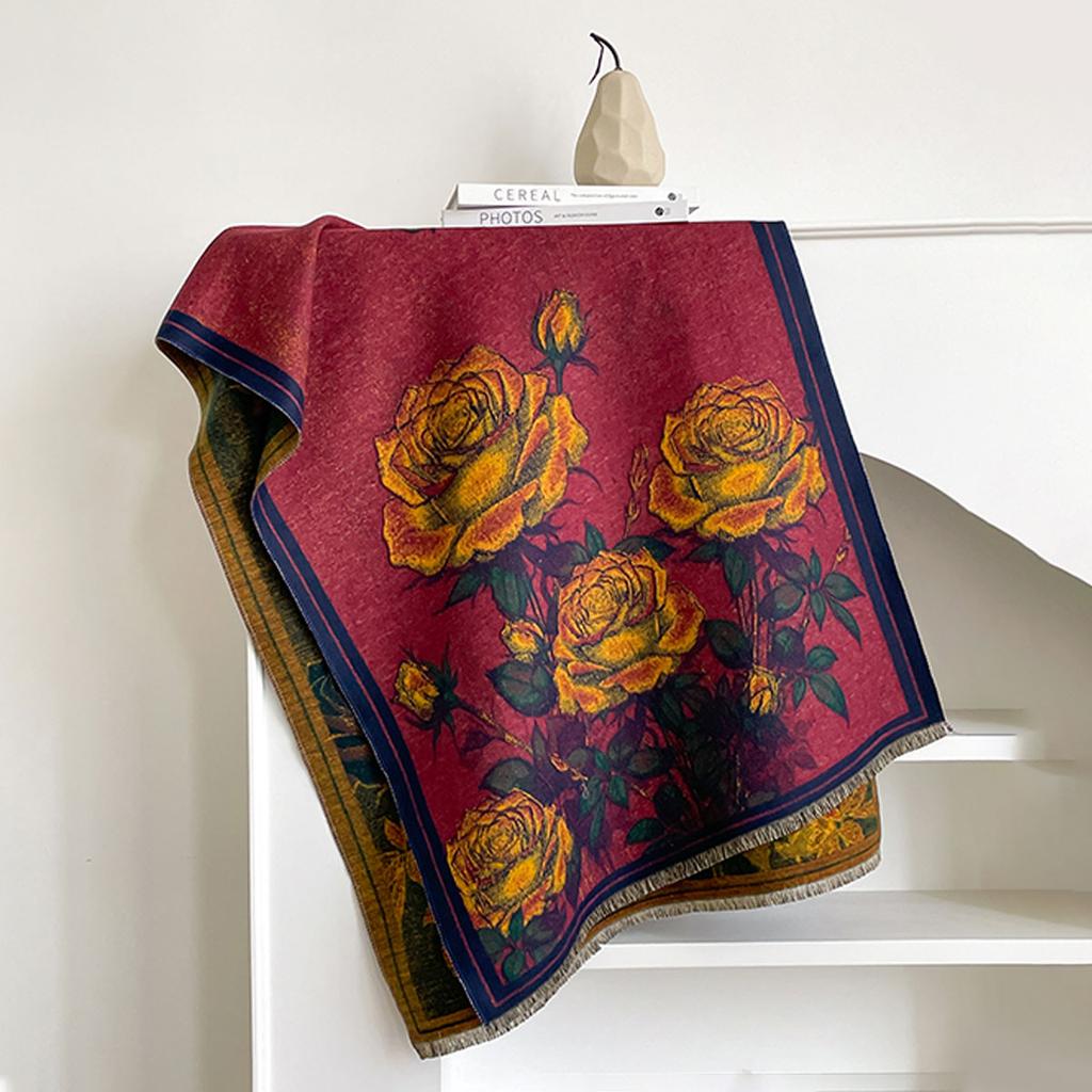 Women Winter Fashion Warm Imitation Cashmere Scarf Luxury Pashmina Blanket Thick Shawl Wrap Neckerchief Bufanda Echarpe Poncho