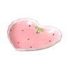 Multipurpose Strawberry Heart Ceramic Dinnerware Salad Bowl Plate Dish for Breakfast Lunch Dinner Dessert Serving