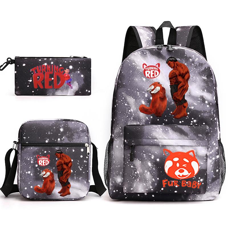 2022 Youth Metamorphosis 3 Sets/piece Laptop Backpack School Teen Girl Student Schoolbag