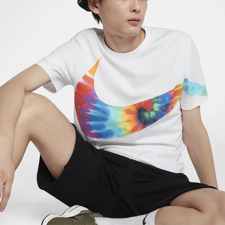 Nike Sportswear Big Swoosh Short Sleeve T-Shirt Men Tops White CI9348-100