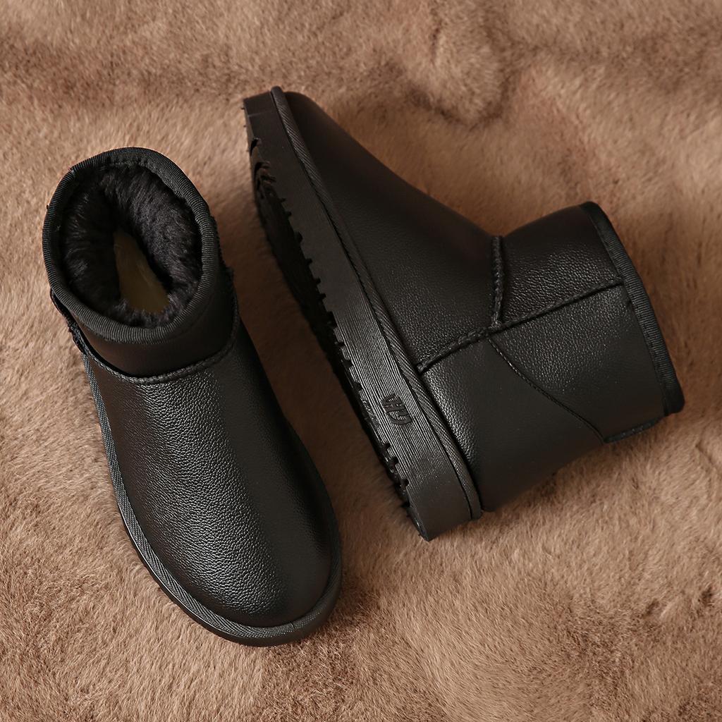 Snow Boots New Autumn and Winter Tube Birthday Practical Warm Thickened Velvet Large Cotton Shoes Women