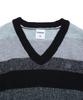 VERSE ONE Alpaca Gradient Knit Vest Mixed Color