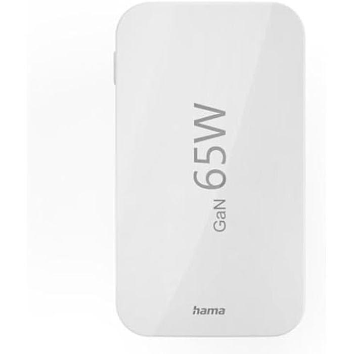 Chargeur Rapide - HAMA - 65W - 2 USB-C - 1 USB-A - Power Delivery - Quick Charge