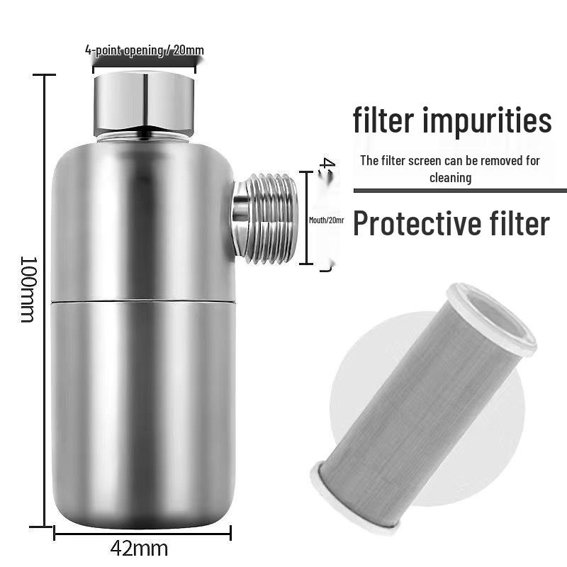 304 Electric Water Heater Pre-filter: Anti-freeze, Explosion-proof, High Temp Resistant, Descaling for Household and Solar Purification