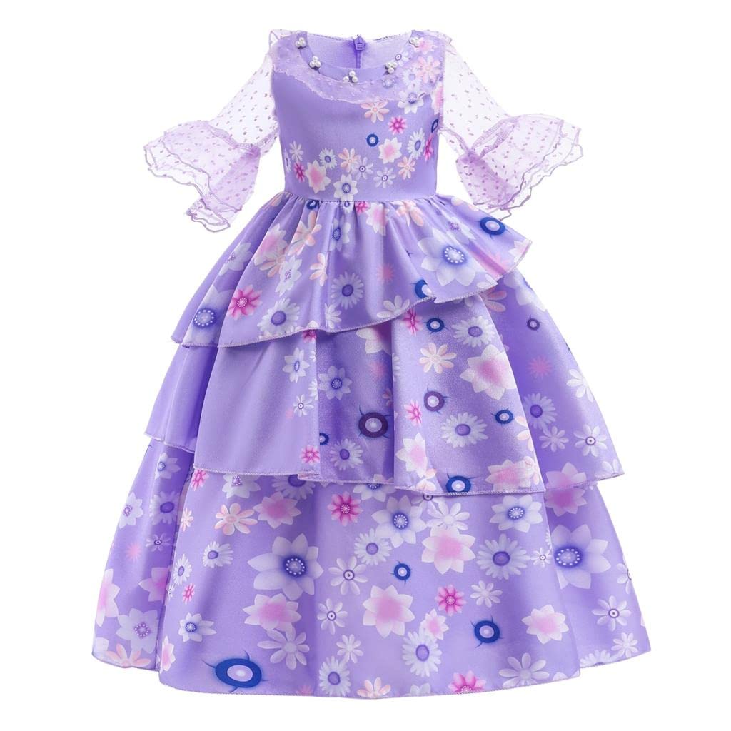 

Kids Toddler Girl Magical Magical Magical Girls Isabella Floral Fancy Dress Up Halloween Size Years [Dressy Daisy] House, House, Family, Costume, 5-6
