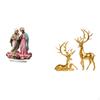 Table Sign Acrylic Desktop Decor Deer Sculpture Statue Resin Figurines Design Suitable for Bookshelf
