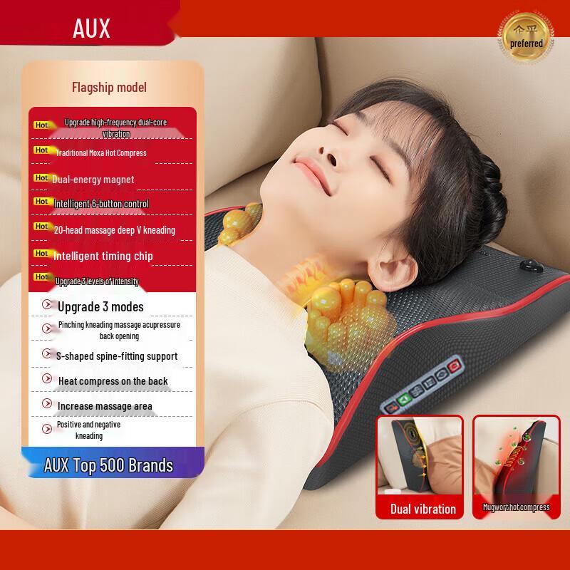 AUX Full Body Heating Massage Cushion