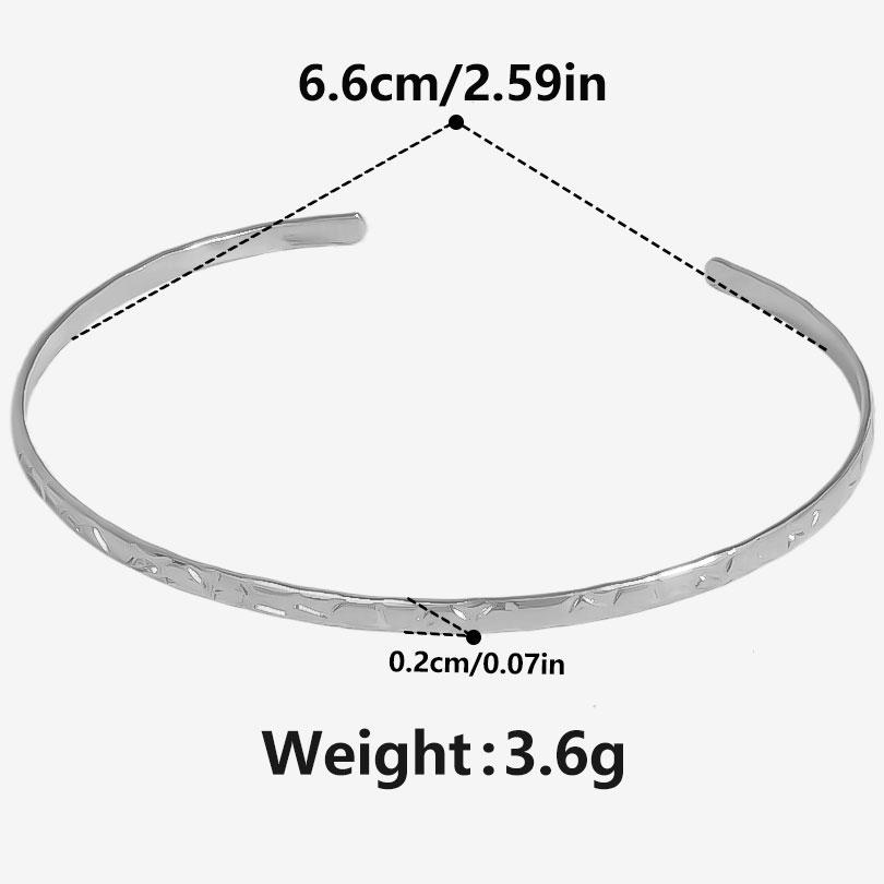

Minimalist Fashion Bead Bangle Double Layered Open Adjustable Stainless Steel Bracelet Bangles For Women Men Accessories Jewelry