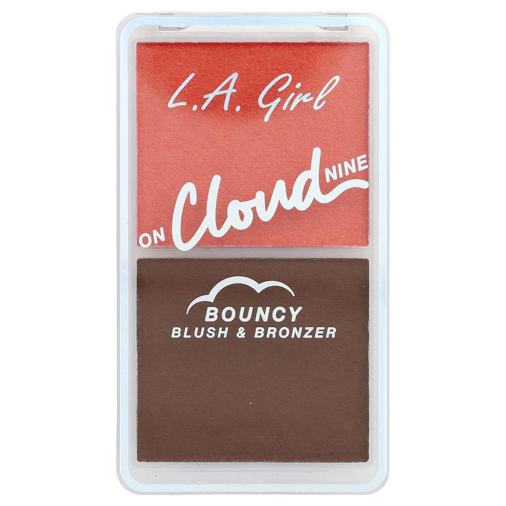 L.A. Girl, On Cloud Nine, Bouncy Blusher & Bronzer, GBL499 Coral Bliss, 6g (0.21oz)