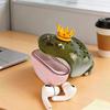 Custodia Protettiva Rana Novità Custodia Auricolari Rana Brutta Copertura Protettiva Animale Divertente per Auricolari Wireless per Airpods