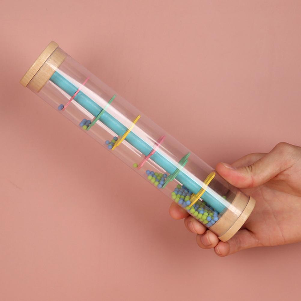 1 STÜCK Kinder Regentropfen Geräuschspielzeug Regenmacher Regenstab Musikinstrument für Kinder Regenstock Kinder Frühes Lerninstrument Spielzeug