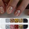 Heart Five-pointed Star Sequins Nail Decorations Colorful Nail Charms  Nail Salon