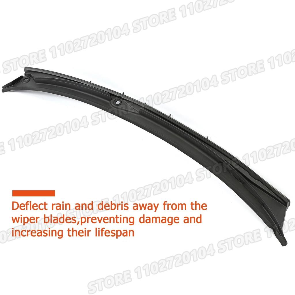 For BMW 1998-2006 E46 4 Door Sedan 320i 323i 325i 328i 330i M3 Windshield Wiper Cowl Panel Cover With Fixed Hook LHD 51718208483
