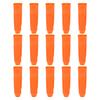 15PCS PP Plastic Bright Orange Outdoor Emergency Survival Warning Safety Rescue Sports Playground Prompt Whistle