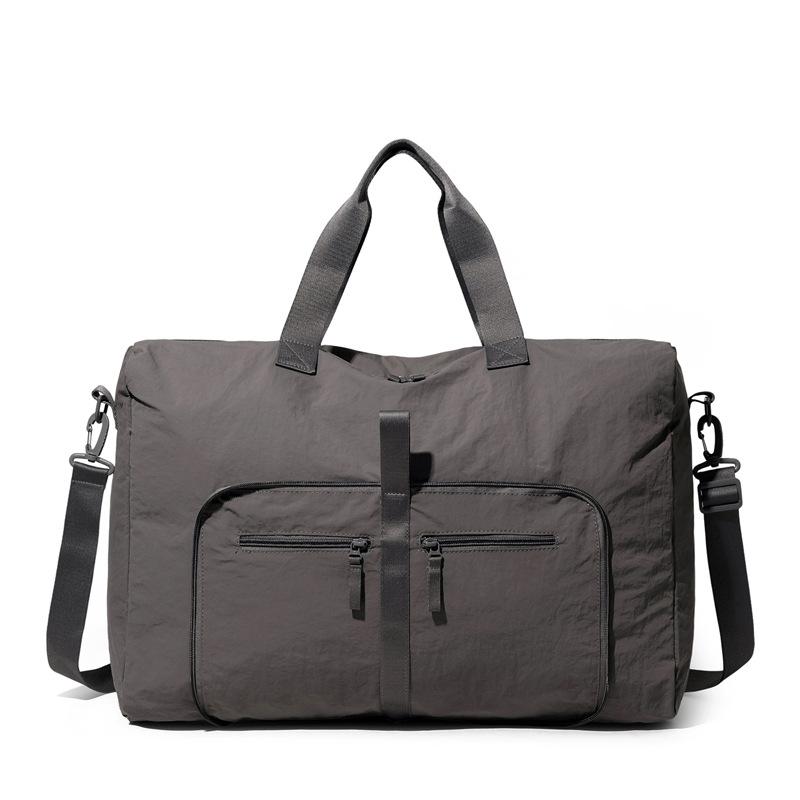 

Спортивна фітнес-сумка Сумка для багажу для подорожей на короткі відстані Жіноча великої місткості Легка сумка для зберігання темно-сірий