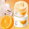 Orange Vitamin C Body Scrub Deep Cleansing Brightening Moisturizing Anti Wrinkle Exfoliating Cream Arm Leg Back Scrub Body Lotion Skin Care