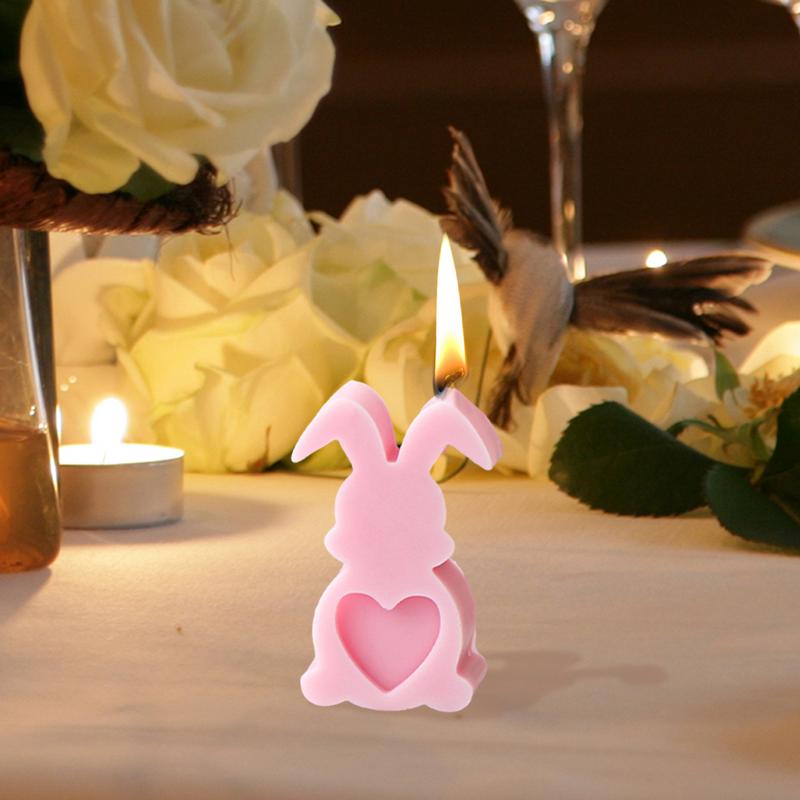 Easter Rabbit Candle Mold Soap Mold For Candle Making Resin Art Making Chocolate Candy Mold Soft Crafts For Aromatherapy Candle