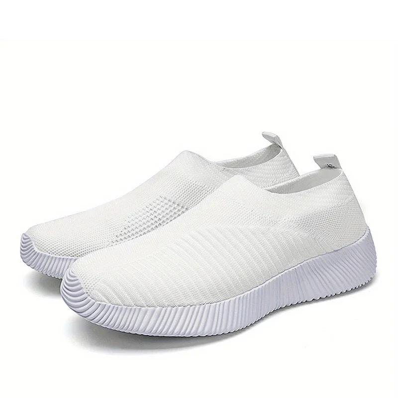Fashion 2024 New Fashion Casual Shoes Women's Sneakers Walking Soft Women Sneakers Slip On Plus Size Ladies Vulcanize Shoes Shoes Women