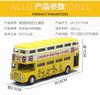 1:90 Britain London Double Decker Bus Alloy Model Open Door Sound and Light Bus Model Hot Selling Toy Children's Gift