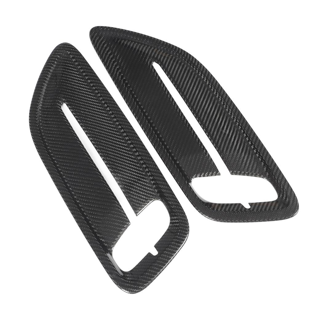 2 Pcs Engine Hood   Vent Cover Carbon   Front Upper Bonnet Hood   Outlet Cover Replacement for     2018 to 2023