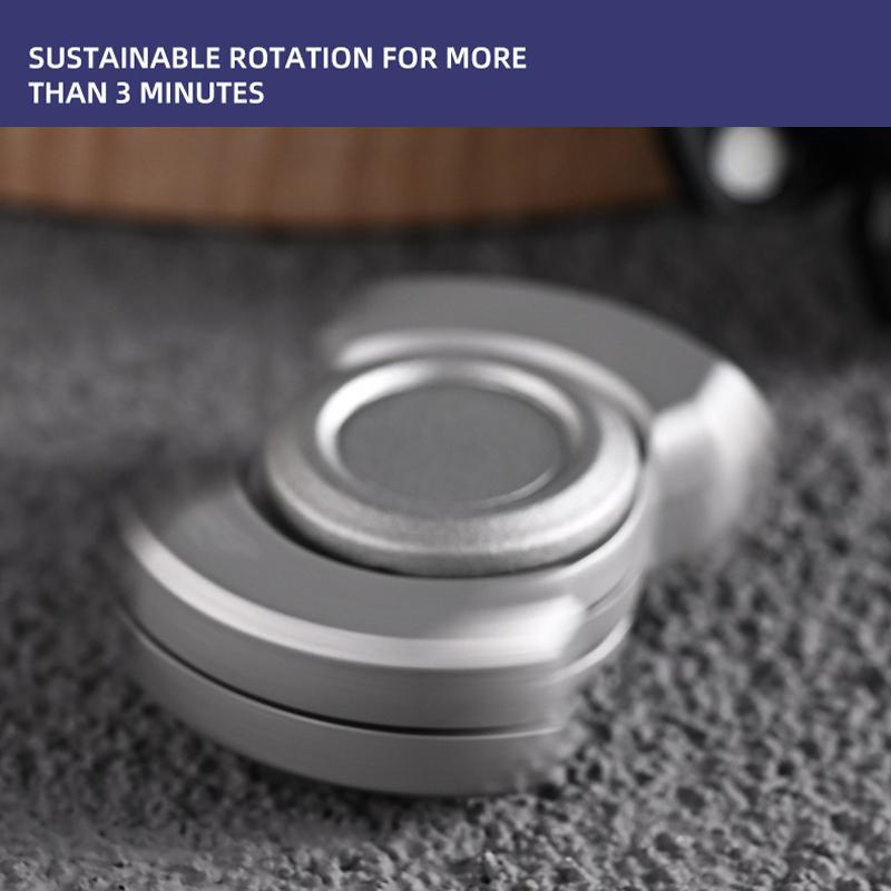 3-in-1 Magnetic Fidget Spinner and Slider Zinc Alloy EDC Stress Relief Fingertip Gyro Fidget Spinner Toy for Adult