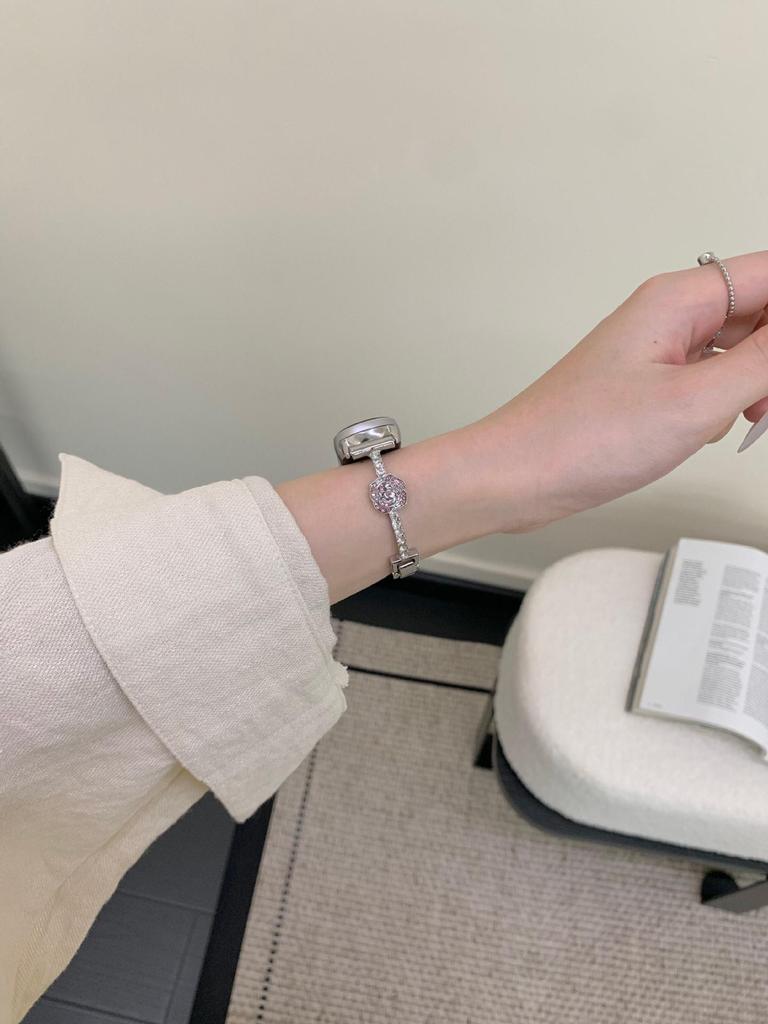 Redmi Watch 4/5 Kamelien-Diamantarmband & Xiaomi Smart Band Metallarmband