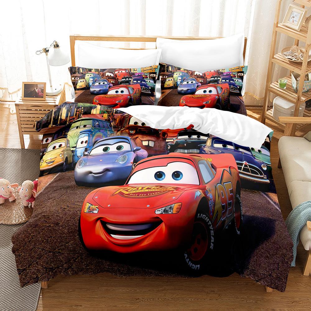 Cars 3D Digital Printing Three-Piece Set