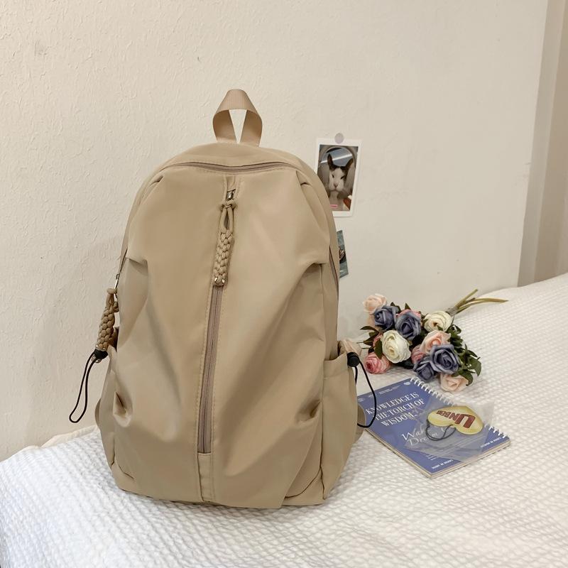 Schoolbagins Junior High School School Bag Harajuku Large Capacity Leisure Sports Backpack Simple and Lightweight Travel Backpack