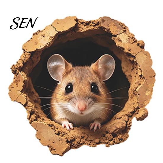 Childlike Room Wall Decorations 3D Realistic Mouse Hole Sticker, Cute Rat Burrow Decal, Nursery Stickers Self-Adhesive Removable Decor for Kitchen