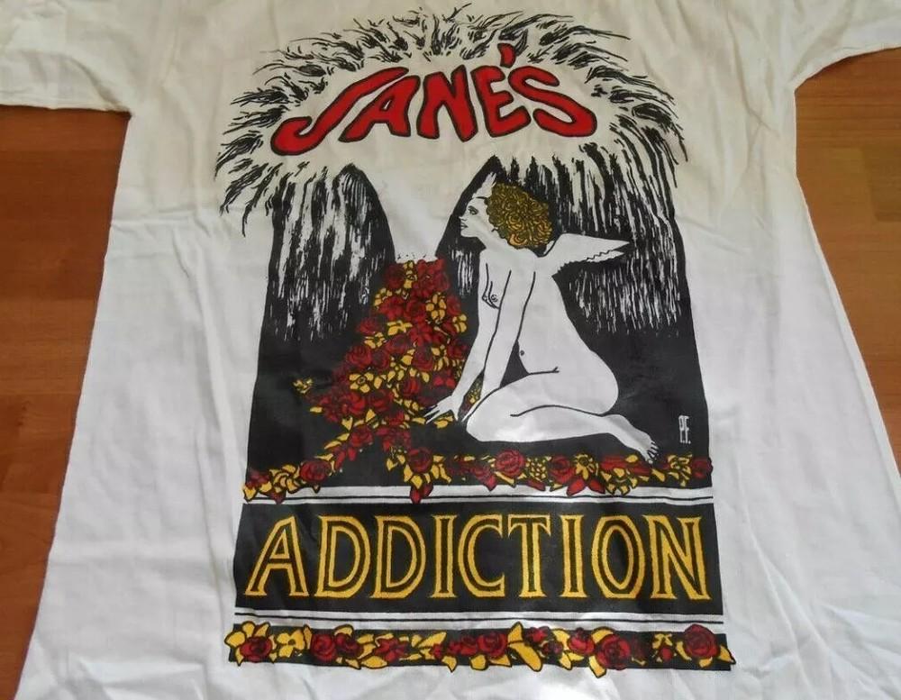 

Janes Addiction 1987 Triple X Records Shirt Classic White Unisex Reprint S-5XL Unisex T-Shirt L
