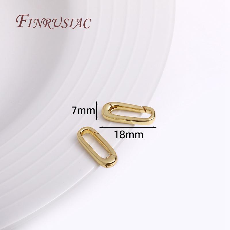 

118K Gold Plated Jewelry Clasp,Oval/Heart Carabiner Spring Clasps Push in Gate Lock,DIY Jewelry Making Supplies Accessories 1 Piece