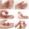 Adhd Anxiety Relief Antistress Metal Keychain Ring Finger Venting Sensory Plaything Flippy Bike Chain Decompression Toy