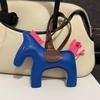 Mode PU Leder Mini Pony Anhänger Damen Tasche Hängende Dekoration Zubehör Cartoon Pferd Schlüsselanhänger Auto Schlüsselanhänger Geburtstagsgeschenk
