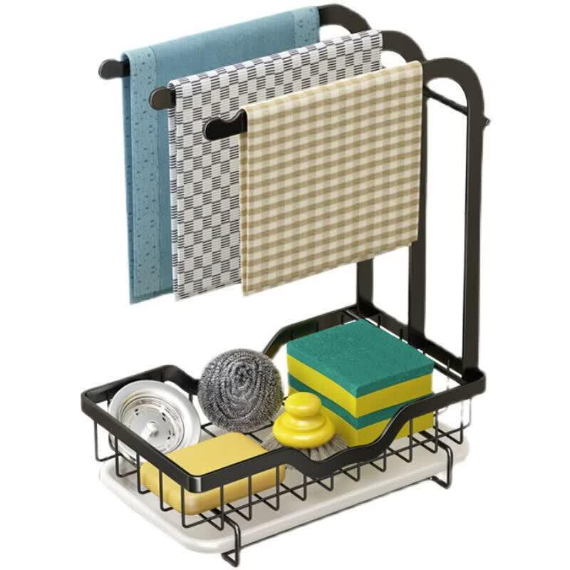 Kitchen Dishcloth Drying & Storage Rack