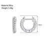 2024 New Smooth Metal Chunky Hoop Earrings for Women Fashion Gold Color Round Circle Hoops Girls Statement Earrings Punk Jewelry