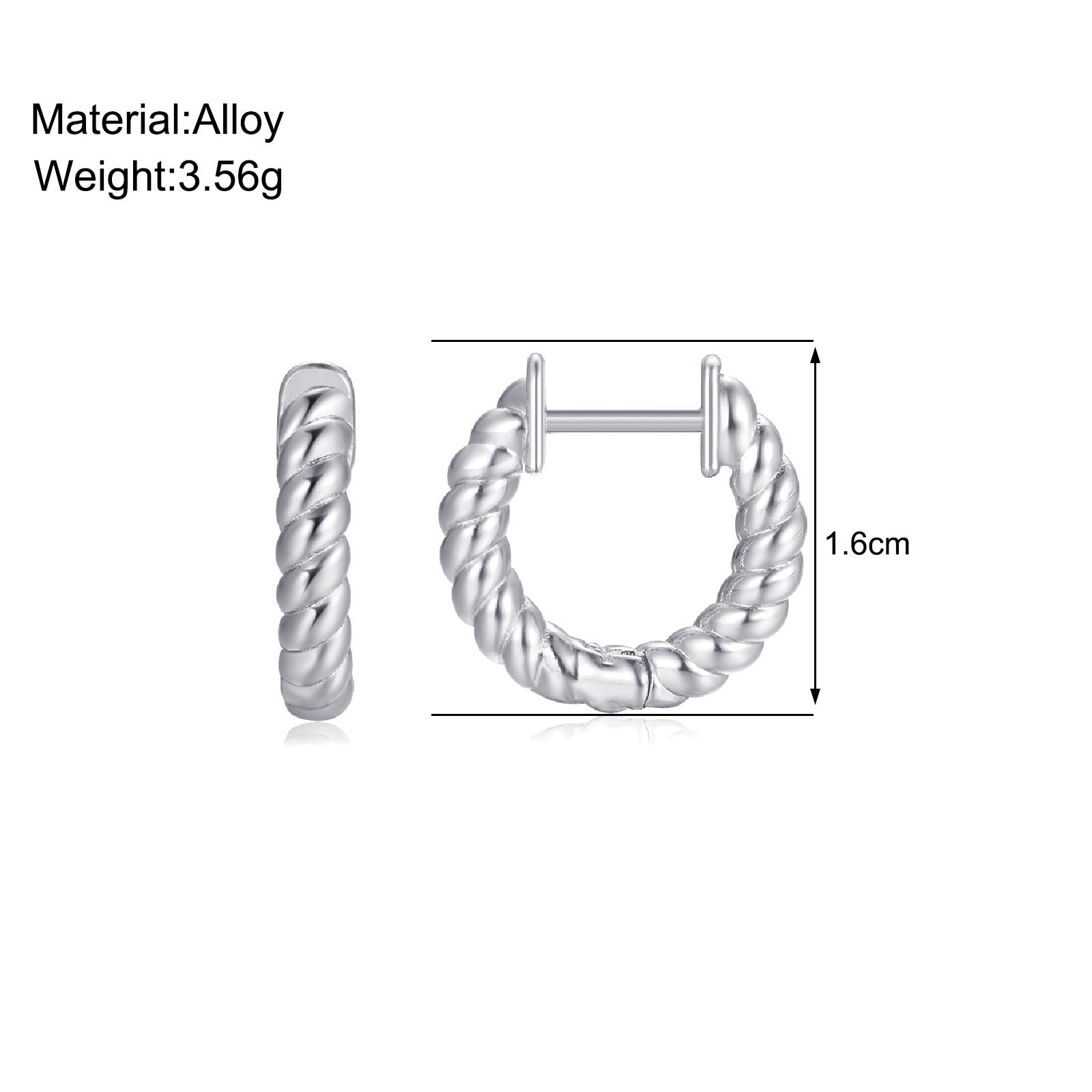 

2024 New Smooth Metal Chunky Hoop Earrings for Women Fashion Gold Color Round Circle Hoops Girls Statement Earrings Punk Jewelry