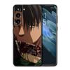 Anime Attack On Titan Handyhülle für Samsung Galaxy S20 S21 FE S22 Ultra S10 Lite S10E S9 S8 Plus S7 Edge Weiche TPU Schwarze Hülle
