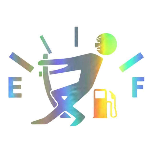 Kreative lustige Auto Pull Kraftstofftank Zeiger reflektierende Vinyl Aufkleber Aufkleber Auto Styling Aufkleber Aufkleber Auto Außendekoration