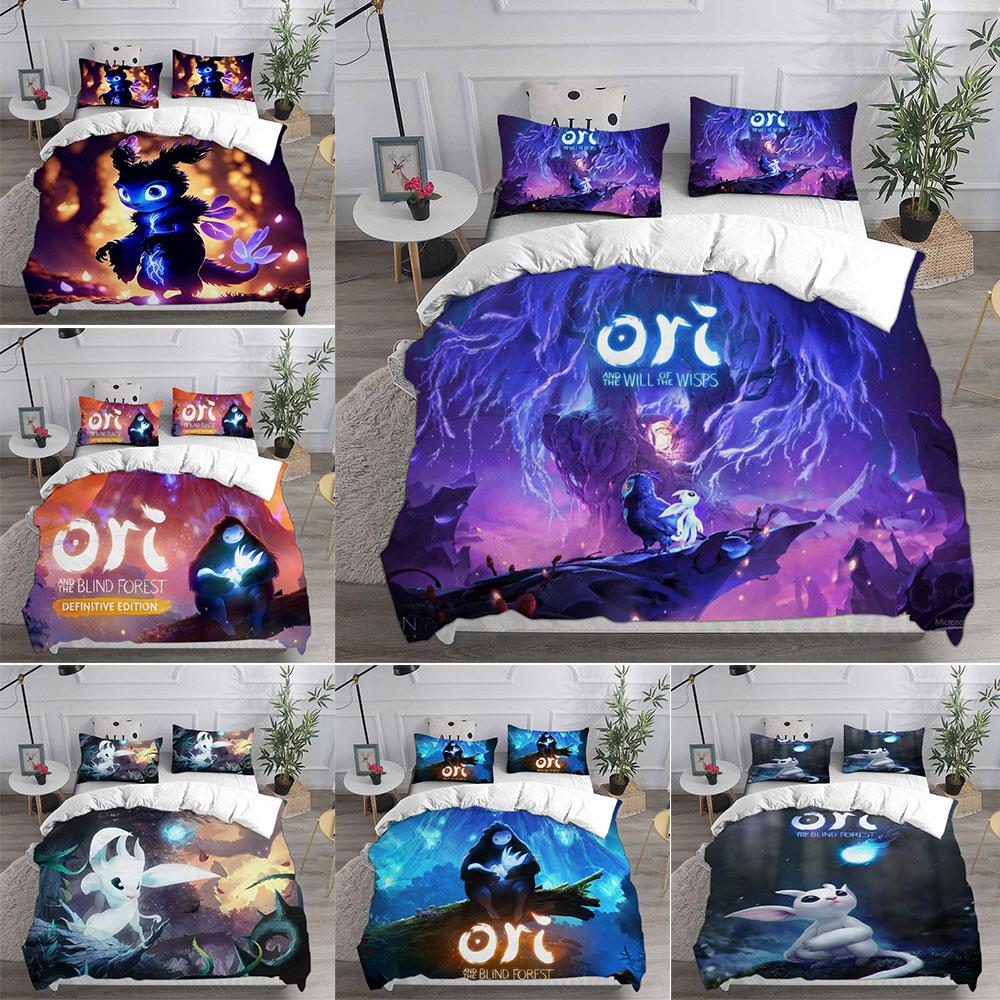 Ori and the Blind Forest Bedding Sets Comforter Quilt Bed Cover Duvet Cover Pillow Case 2-3 Pieces Sets Kids Adult Size
