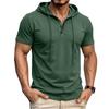 Herren Polohemden Kurzarm Mit Kapuze Klassische Passform Polohemden für Herren Stilvolle T-Shirts für Herren Übergroße T-Shirts für Herren