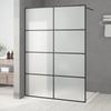 Shower Wall 140x195 Cm Frosted ESG Glass