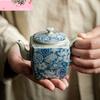 120ml Chinese Traditional Small Capacity Ceramic Teapots Hand-painted Blue and White Porcelain Tea Pot Kettle Handmade Tea Set