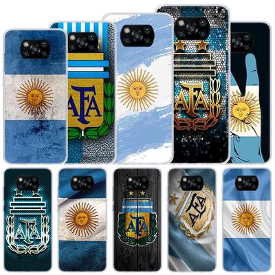 Argentina Flag Soft Case For Xiaomi Poco X3 NFC X4 M4 Pro M3 M2 Phone Cover F3 F2 F1 Mi Note 10 Lite A3 A2 A1 Funda Coque
