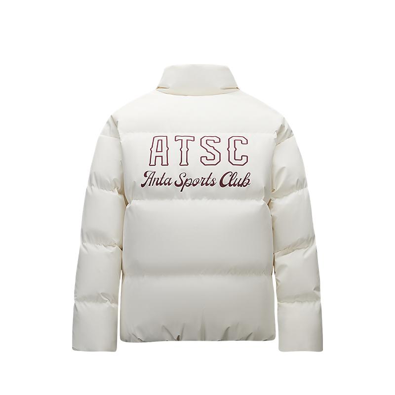 Anta Comfortable Simple Stand Collar Loose Versatile Letter Down Jacket Women Outerwear 162548917N-1